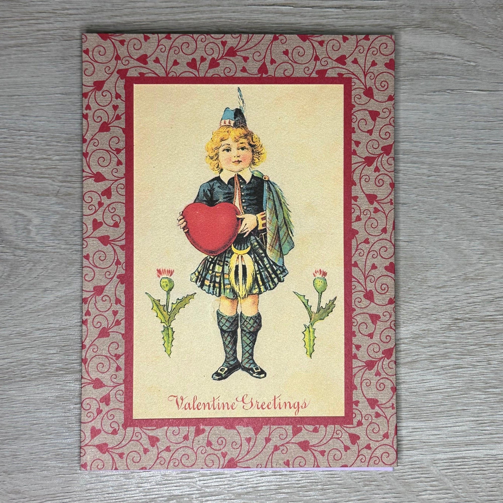 Valentine Greetings Kilt-Greetings from the Past-Plymouth Cards