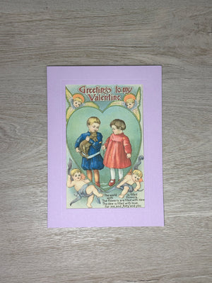 Greetings to My Valentine-Greetings from the Past-Plymouth Cards