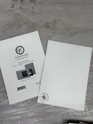 White- previous texture-Photo note cards-Plymouth Cards