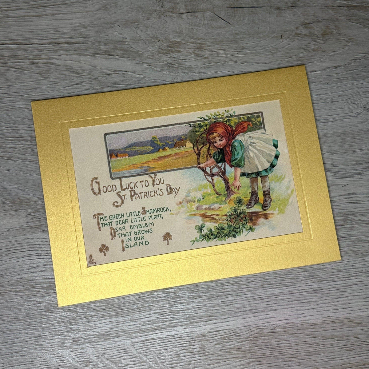 St. Patrick's Day ~ Good Luck-Greetings from the Past-Plymouth Cards