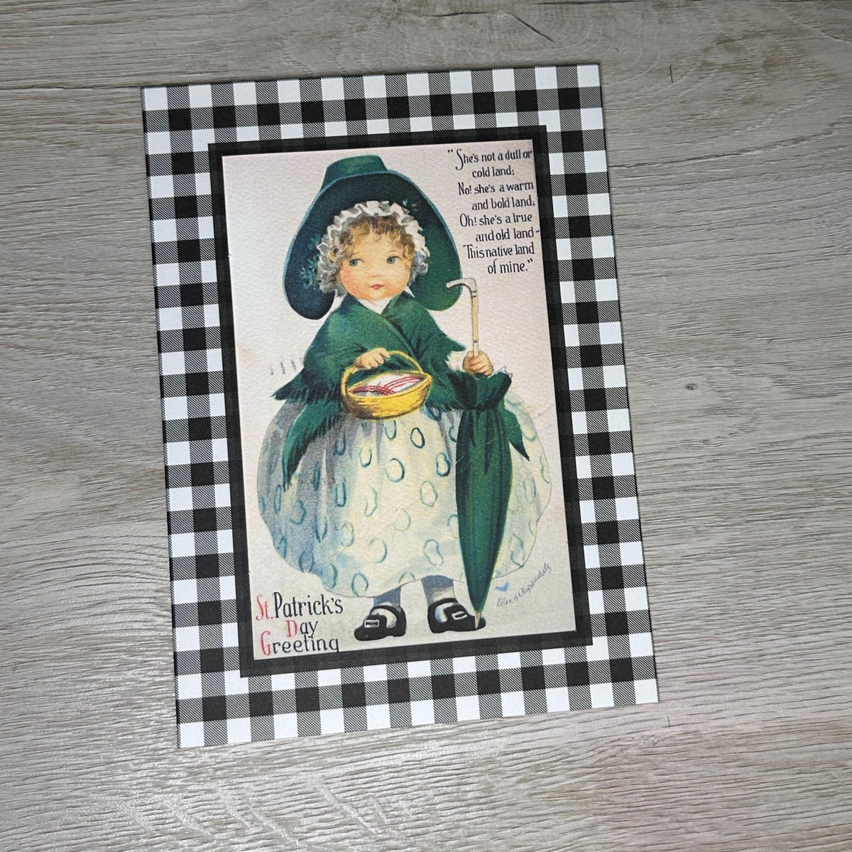 St Patrick's Day Greeting - Not a dull or cold land-Greetings from the Past-Plymouth Cards