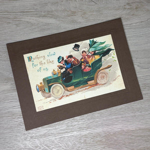 Nothing Slow for the like of us-Greetings from the Past-Plymouth Cards