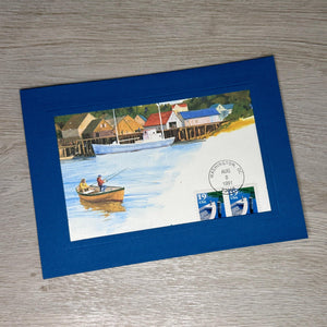 FDC - Fishing Boat 19 cent stamp card-Plymouth Cards
