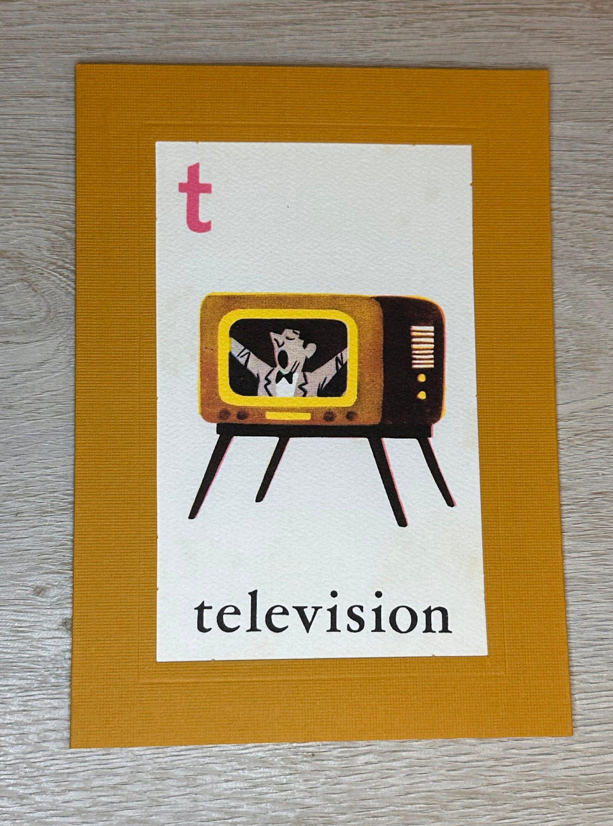 T is for Television-Alphabet Soup-Plymouth Cards