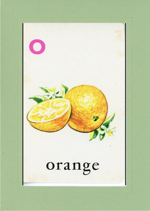 O is for Orange-Alphabet Soup-Plymouth Cards