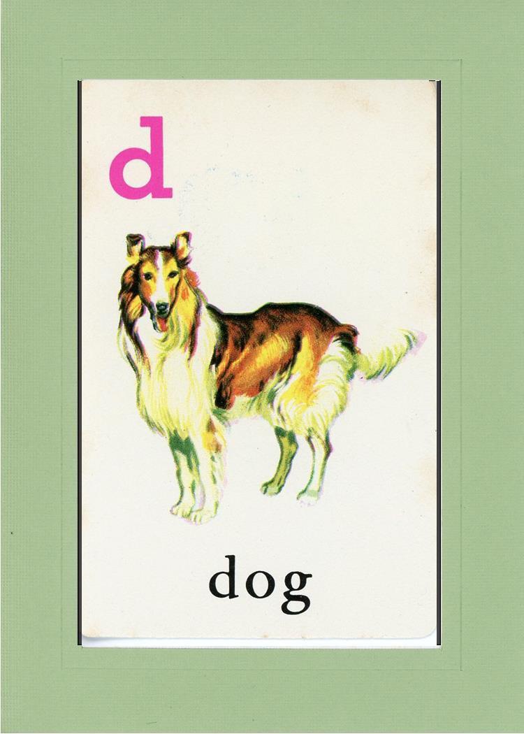 D is for Dog-Alphabet Soup-Plymouth Cards