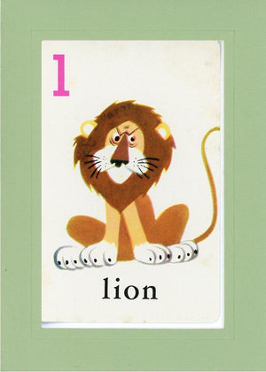 L is for Lion-Alphabet Soup-Plymouth Cards