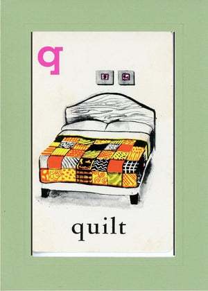 Q is for Quilt-Alphabet Soup-Plymouth Cards