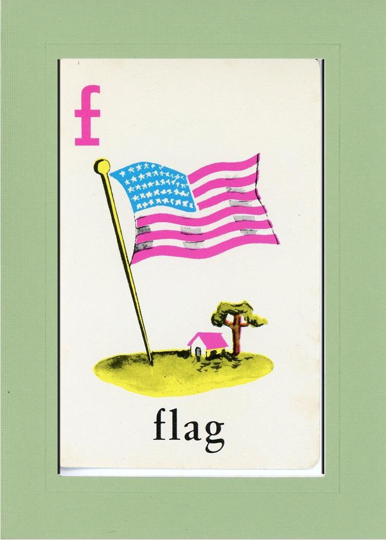 F is for Flag-Alphabet Soup-Plymouth Cards