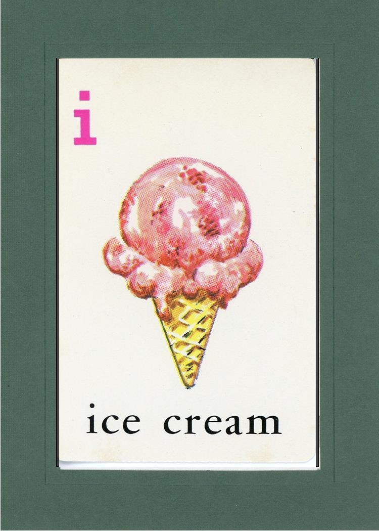 I is for Ice Cream-Alphabet Soup-Plymouth Cards