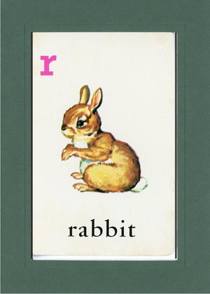 R is for Rabbit-Alphabet Soup-Plymouth Cards