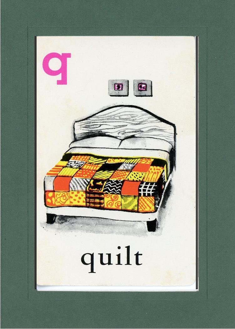 Q is for Quilt-Alphabet Soup-Plymouth Cards