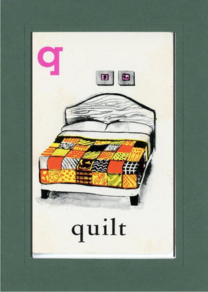 Q is for Quilt-Alphabet Soup-Plymouth Cards