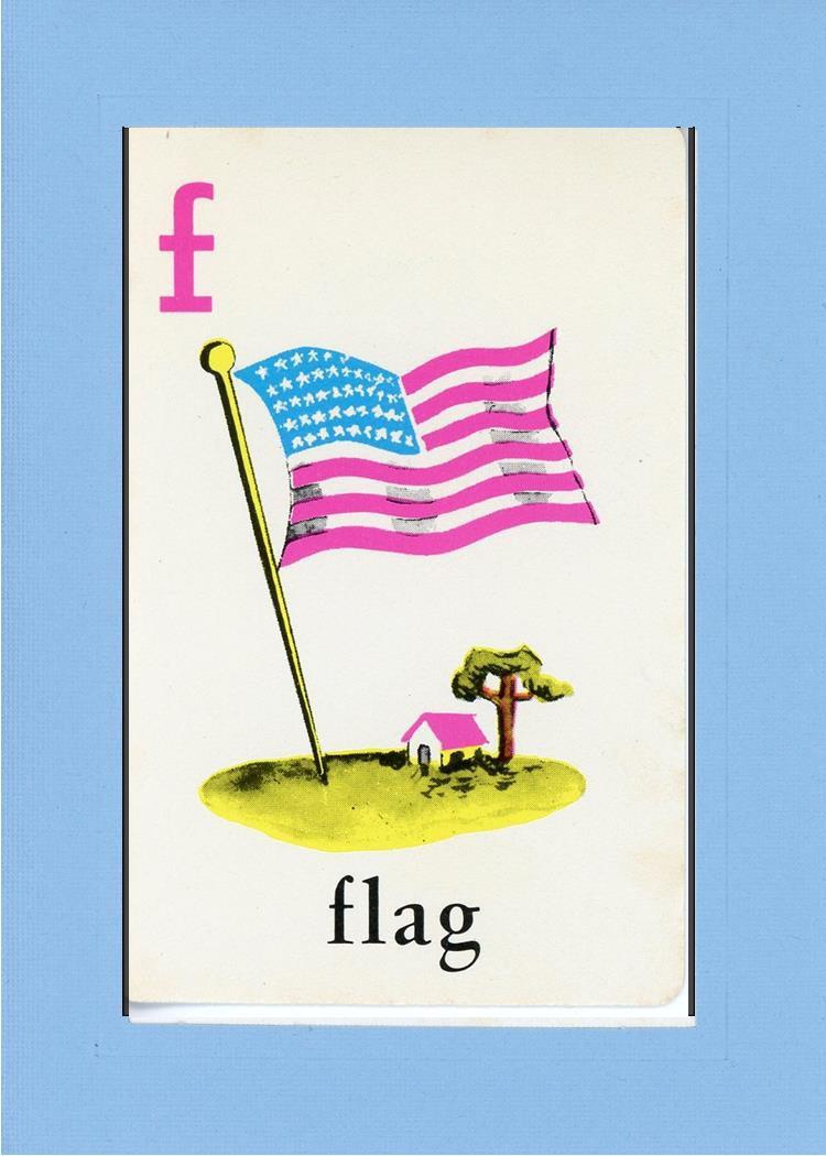 F is for Flag-Alphabet Soup-Plymouth Cards