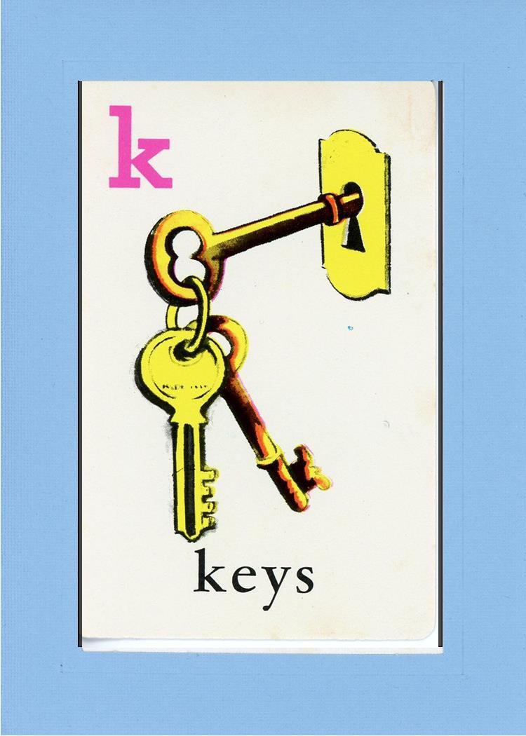 K is for Keys-Alphabet Soup-Plymouth Cards