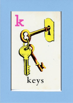 K is for Keys-Alphabet Soup-Plymouth Cards