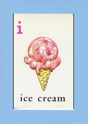 I is for Ice Cream-Alphabet Soup-Plymouth Cards