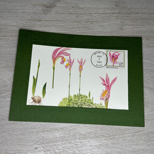 FDC - Orchids 20 cent stamp card-Plymouth Cards