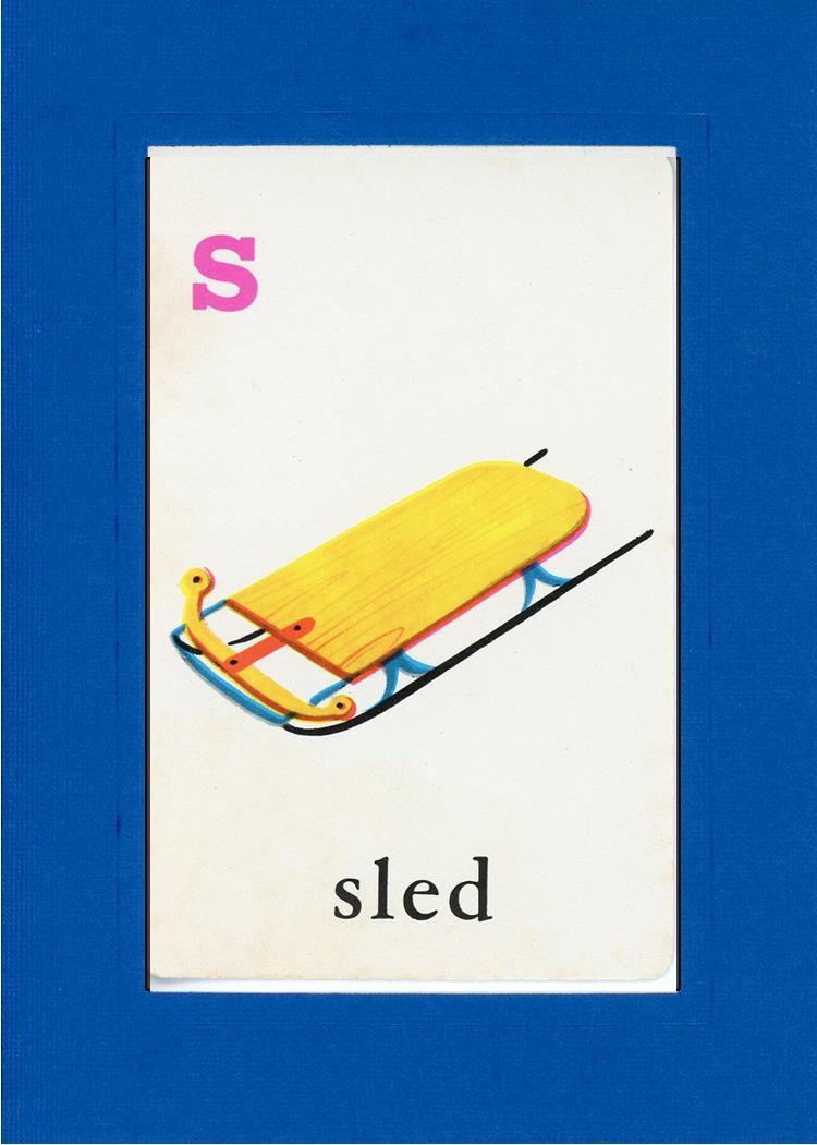 S is for Sled-Alphabet Soup-Plymouth Cards