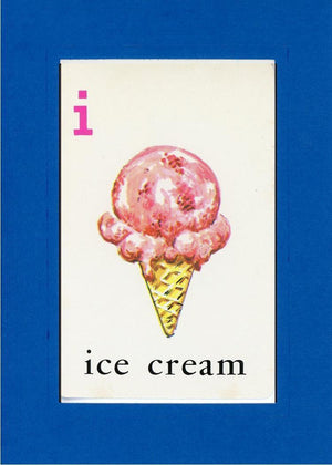 I is for Ice Cream-Alphabet Soup-Plymouth Cards