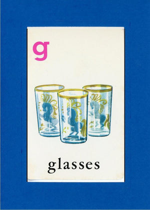 G is for Glasses-Alphabet Soup-Plymouth Cards