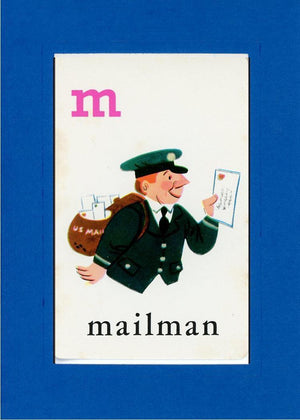 M is for Mailman-Alphabet Soup-Plymouth Cards