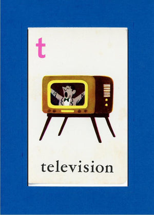 T is for Television-Alphabet Soup-Plymouth Cards