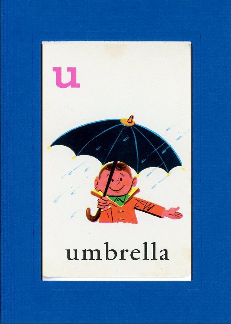 U is for Umbrella-Alphabet Soup-Plymouth Cards