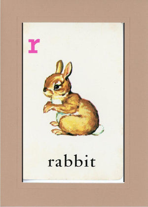 R is for Rabbit-Alphabet Soup-Plymouth Cards