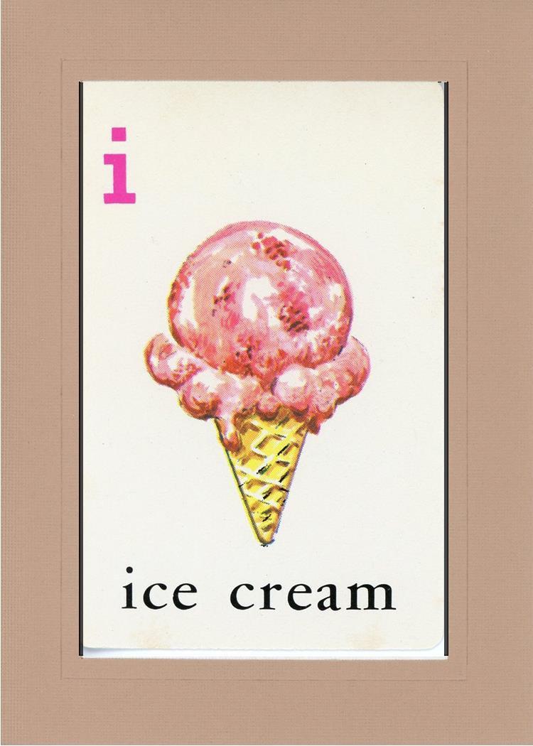 I is for Ice Cream-Alphabet Soup-Plymouth Cards
