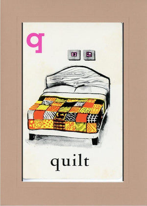 Q is for Quilt-Alphabet Soup-Plymouth Cards