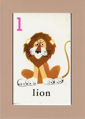 L is for Lion-Alphabet Soup-Plymouth Cards