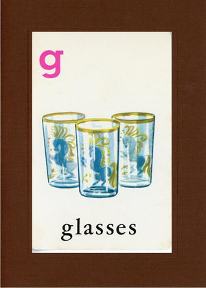 G is for Glasses-Alphabet Soup-Plymouth Cards