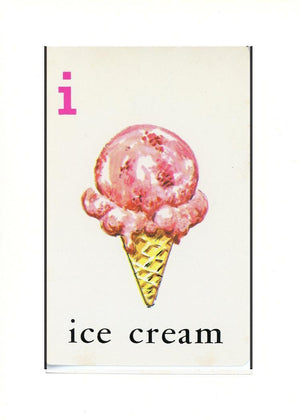 I is for Ice Cream-Alphabet Soup-Plymouth Cards