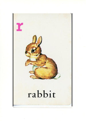 R is for Rabbit-Alphabet Soup-Plymouth Cards