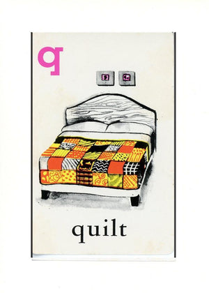 Q is for Quilt-Alphabet Soup-Plymouth Cards