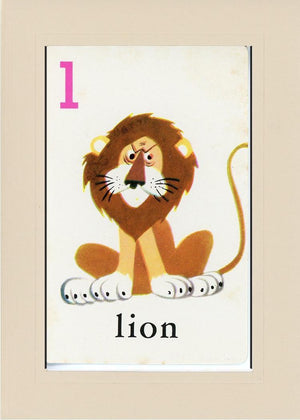 L is for Lion-Alphabet Soup-Plymouth Cards