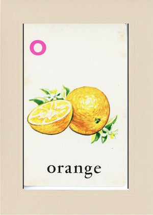 O is for Orange-Alphabet Soup-Plymouth Cards