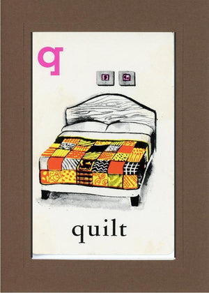 Q is for Quilt-Alphabet Soup-Plymouth Cards