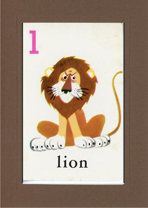 L is for Lion-Alphabet Soup-Plymouth Cards