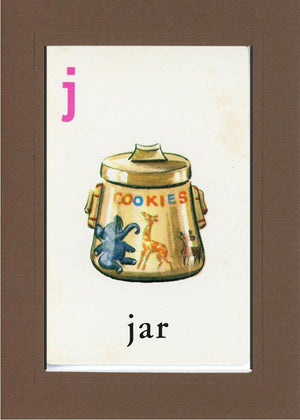 J is for Jar-Alphabet Soup-Plymouth Cards