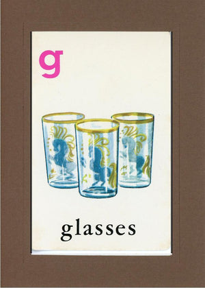 G is for Glasses-Alphabet Soup-Plymouth Cards