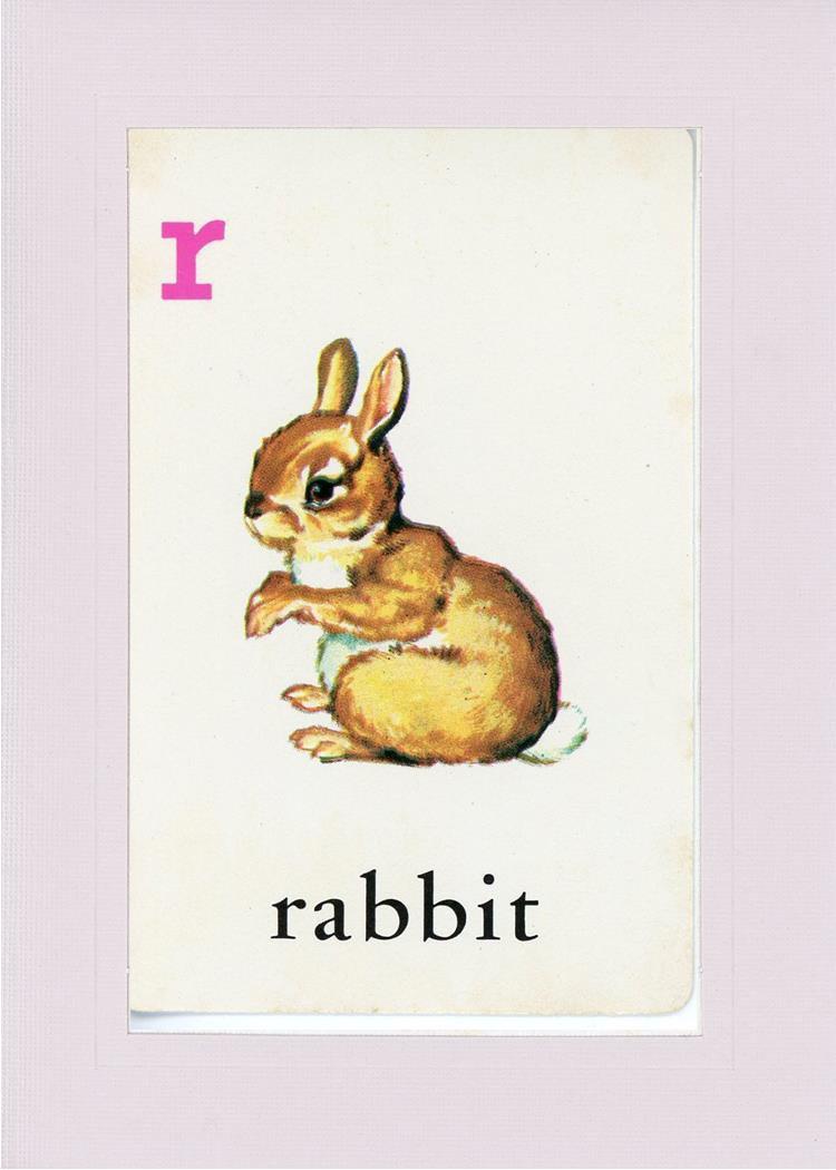 R is for Rabbit-Alphabet Soup-Plymouth Cards