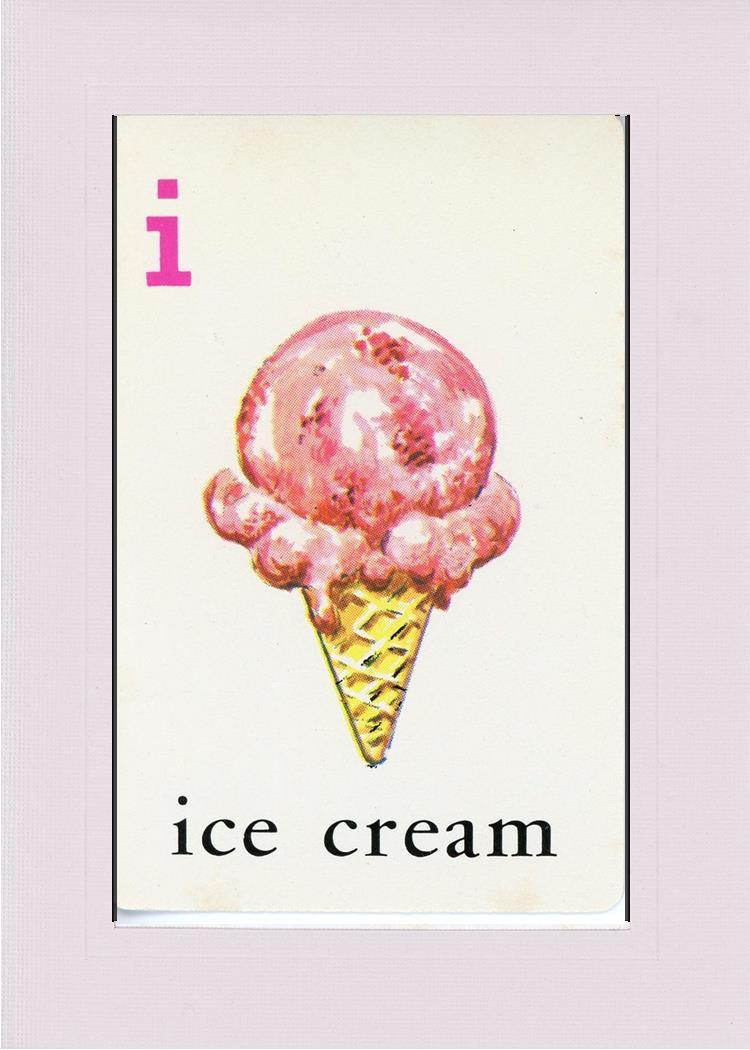 I is for Ice Cream-Alphabet Soup-Plymouth Cards