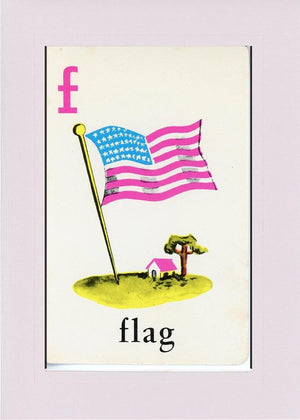 F is for Flag-Alphabet Soup-Plymouth Cards