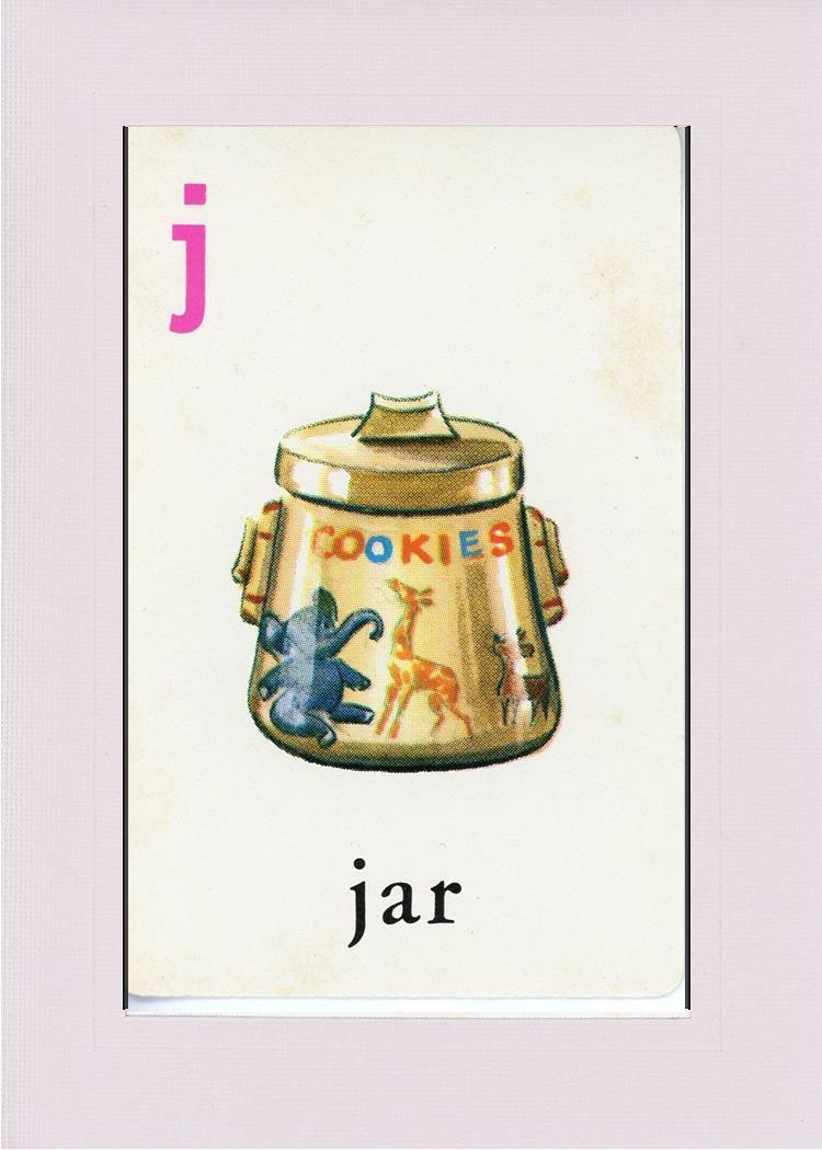 J is for Jar-Alphabet Soup-Plymouth Cards