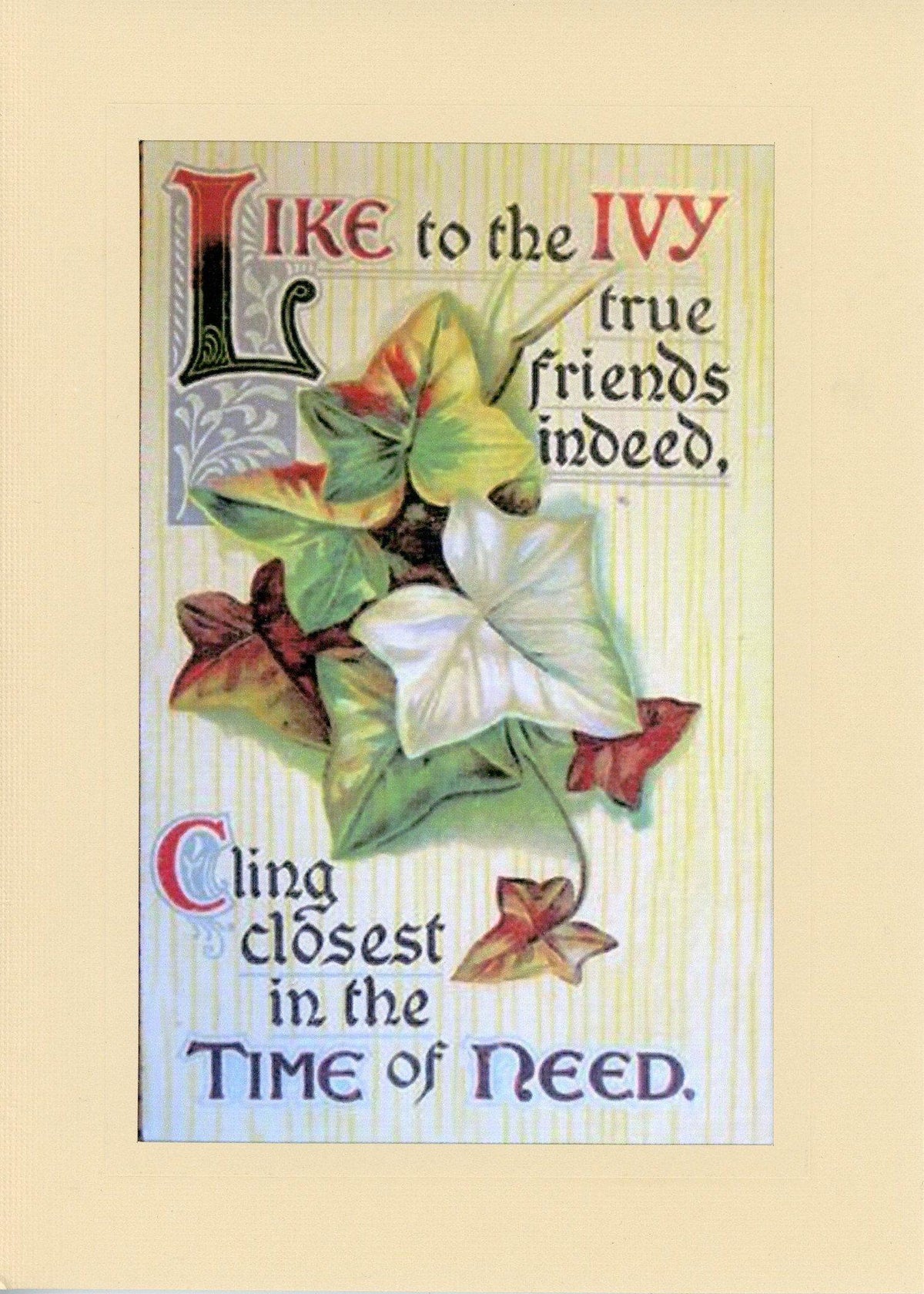 Time of Need-Greetings from the Past-Plymouth Cards