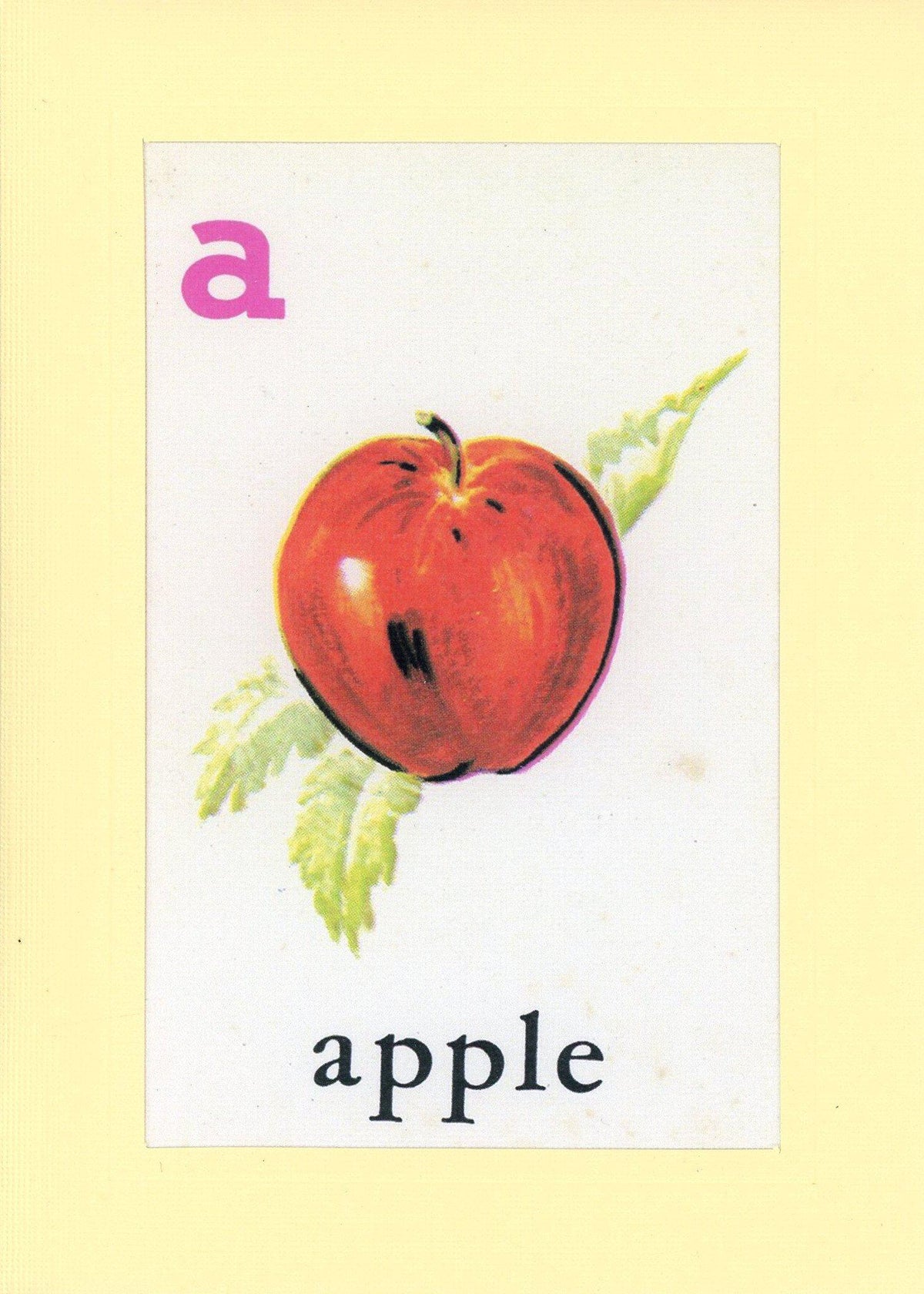 A is for Apple-Alphabet Soup-Plymouth Cards