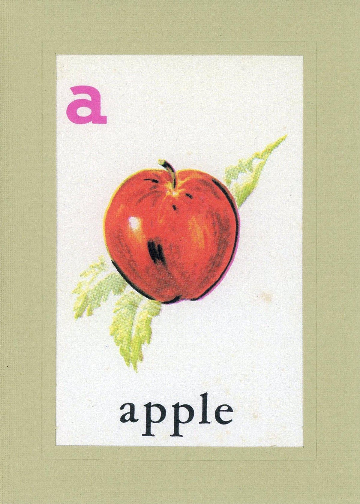 A is for Apple-Alphabet Soup-Plymouth Cards