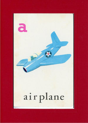 A is for Airplane-Alphabet Soup-Plymouth Cards